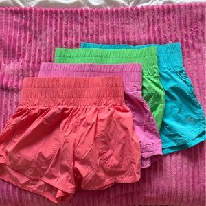 JoyLab Pink and Green Athletic Shorts for Active Days